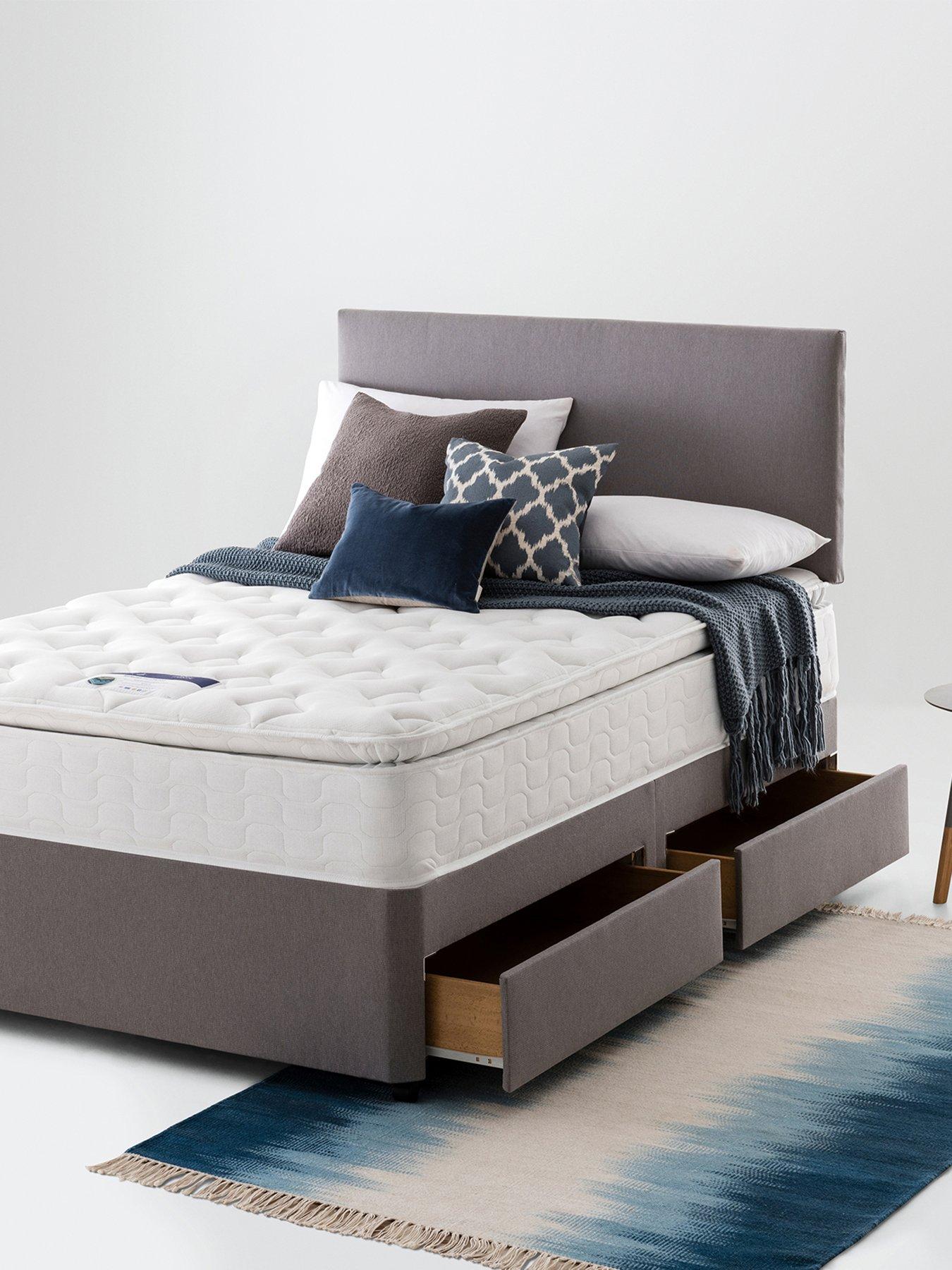 Silentnight Miracoil Memory Pillowtop Mattress - Firm - Express Delivery available