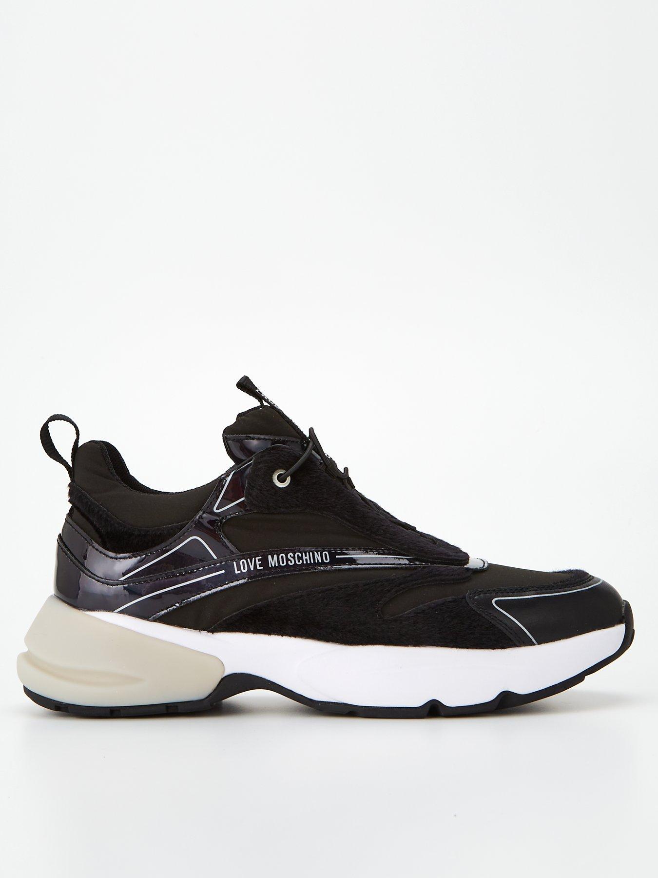 Ladies black 2024 designer trainers