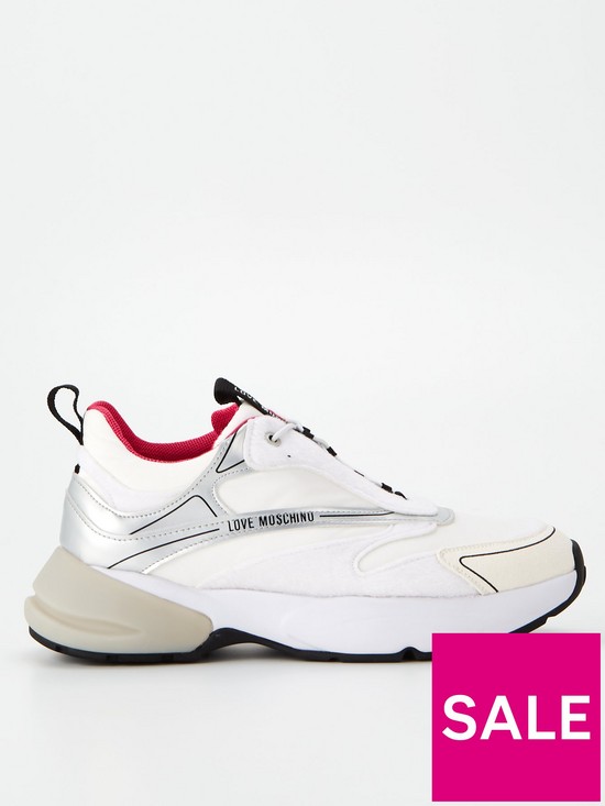 front image of love-moschino-sporty-running-sneakers-whitesilver-holographic