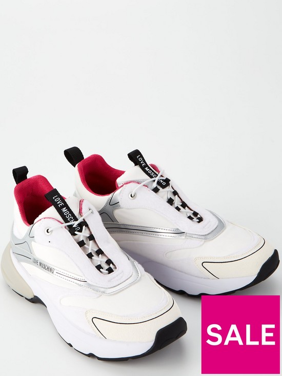 stillFront image of love-moschino-sporty-running-sneakers-whitesilver-holographic