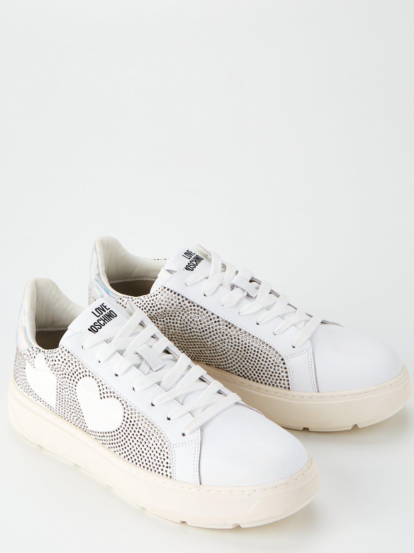 Silver 2025 moschino trainers