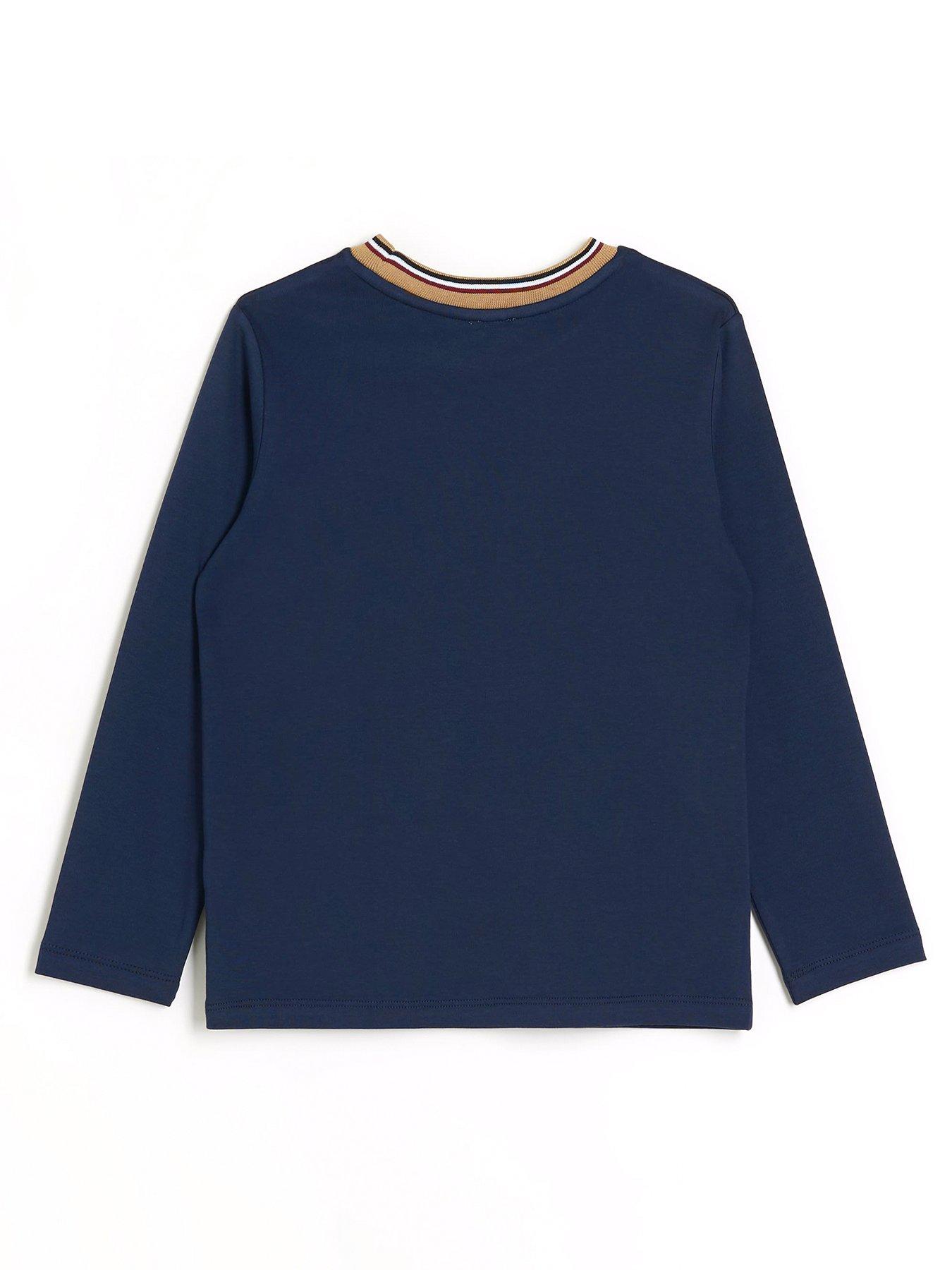 river island navy t shirt