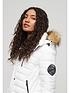 image of superdry-fuji-hooded-mid-length-puffer-coat-white