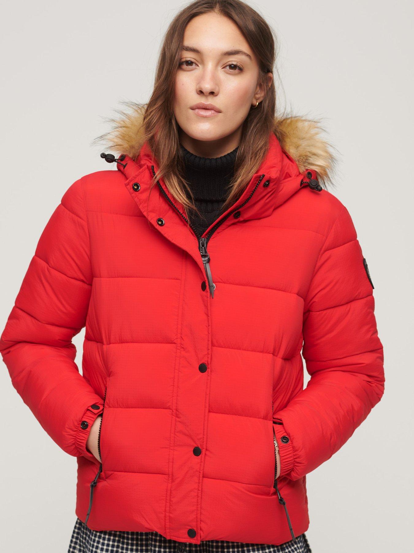 superdry-faux-fur-short-hooded-puffer-jacket-red