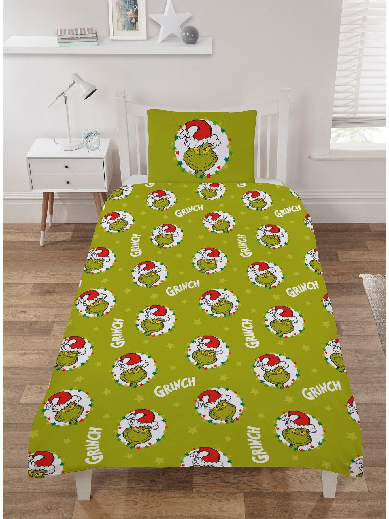 Buy The Grinch NFL Green Bay Packers Christmas Bedding Sets Bed