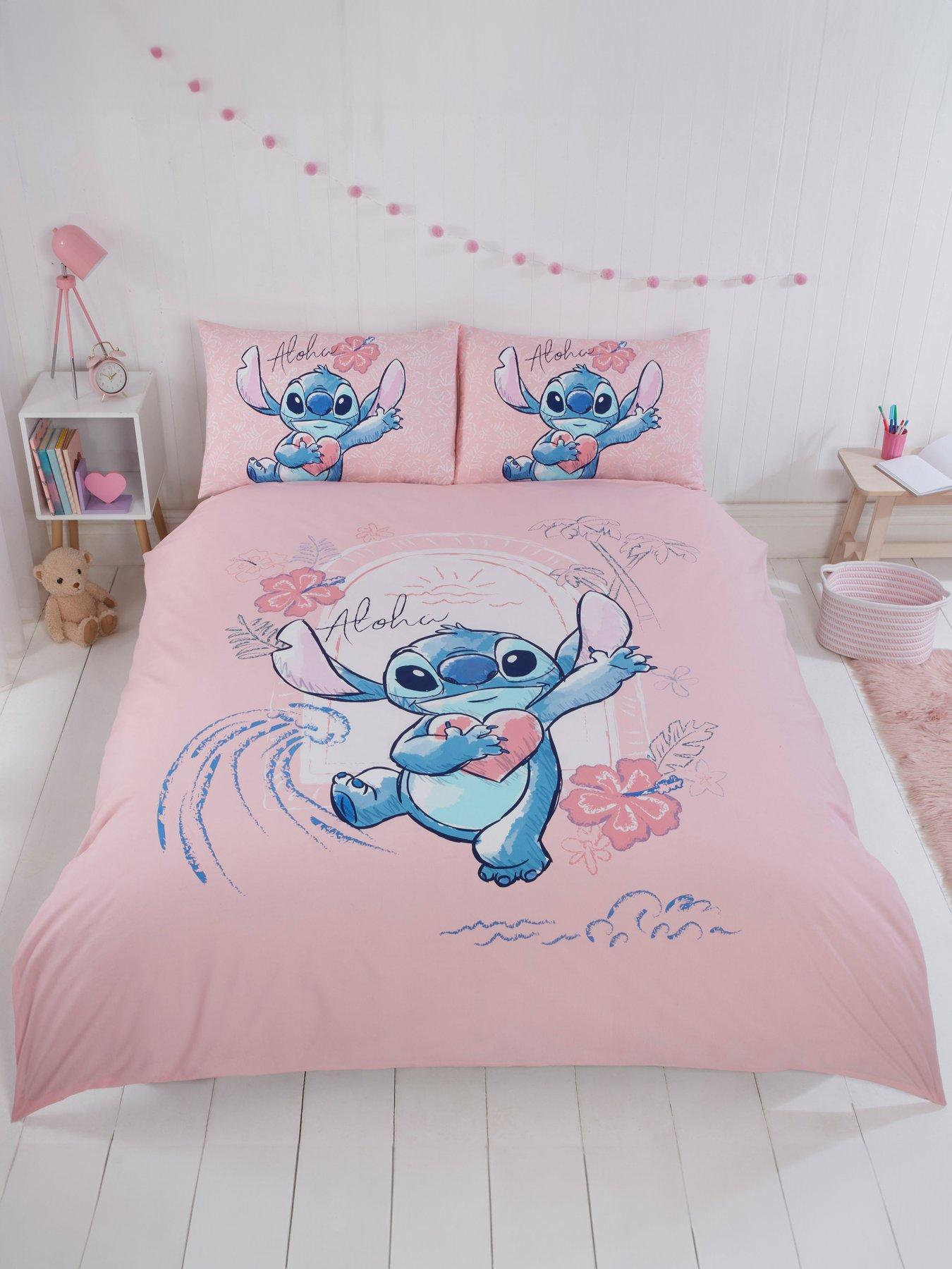 Image 1 of 7 of Disney Stitch Aloha Duvet Cover&nbsp;Set - Pink