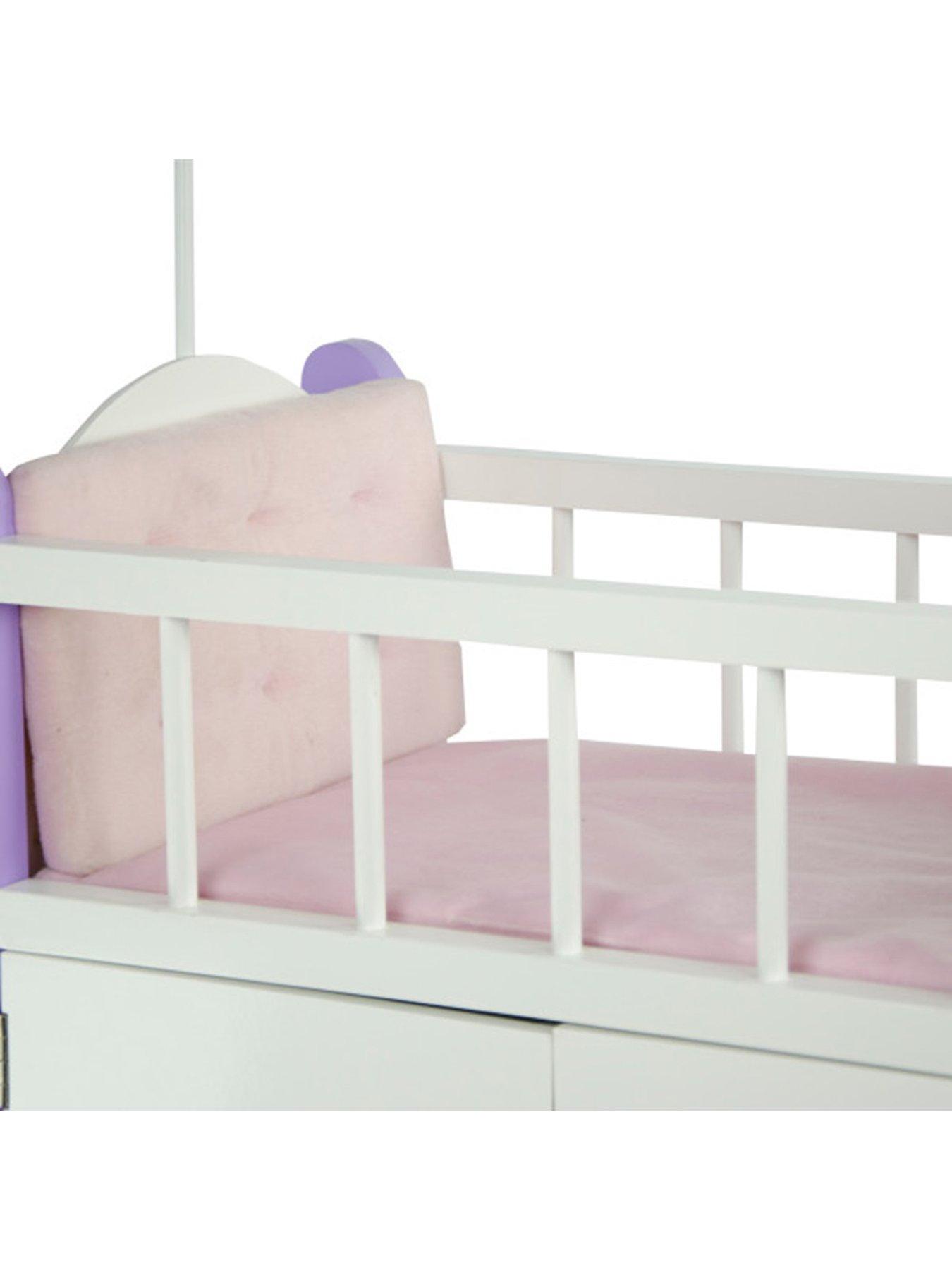 Baby doll outlet crib with storage