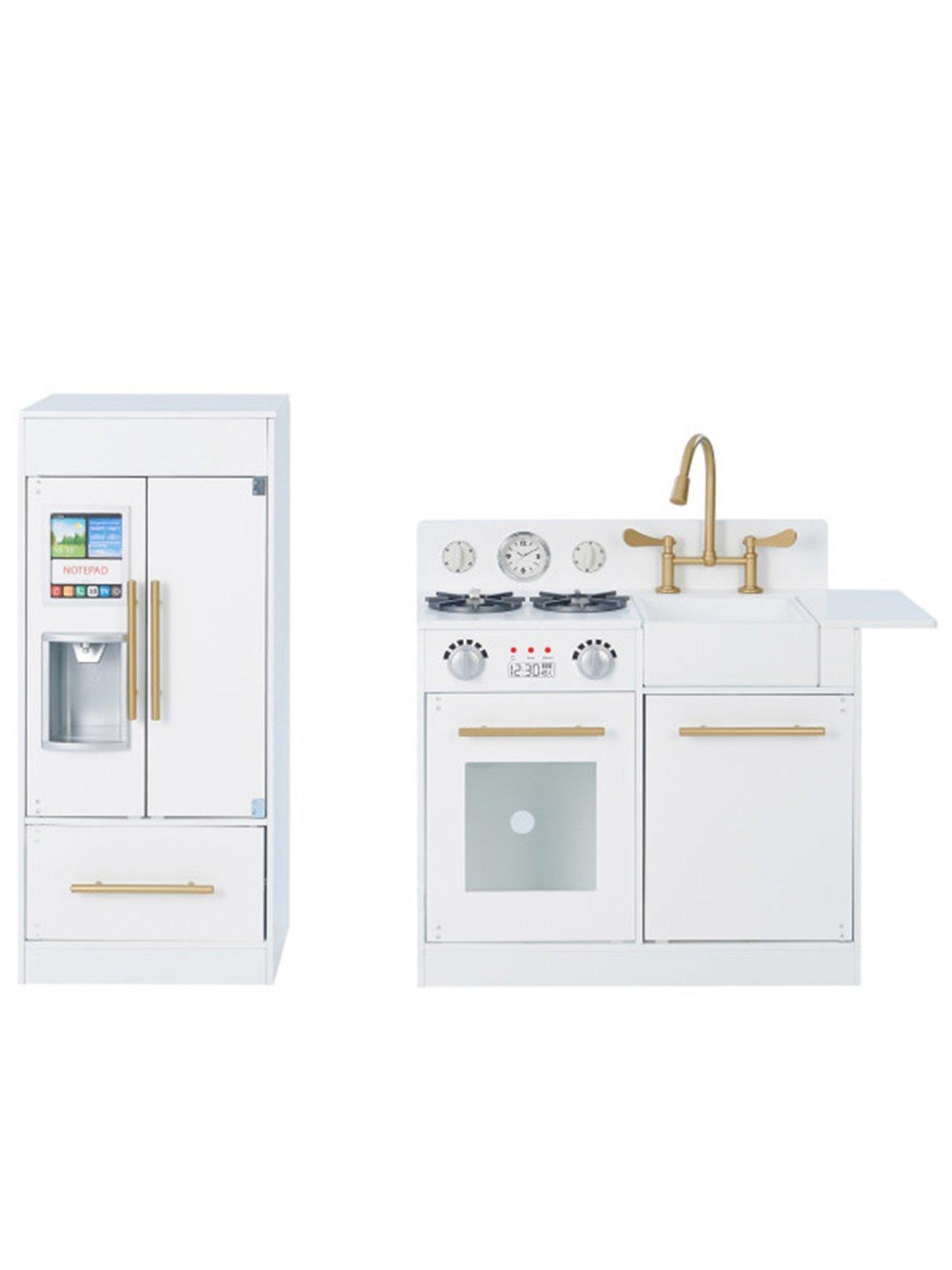 Little Chef Chelsea Modern Play Kitchen White Gold