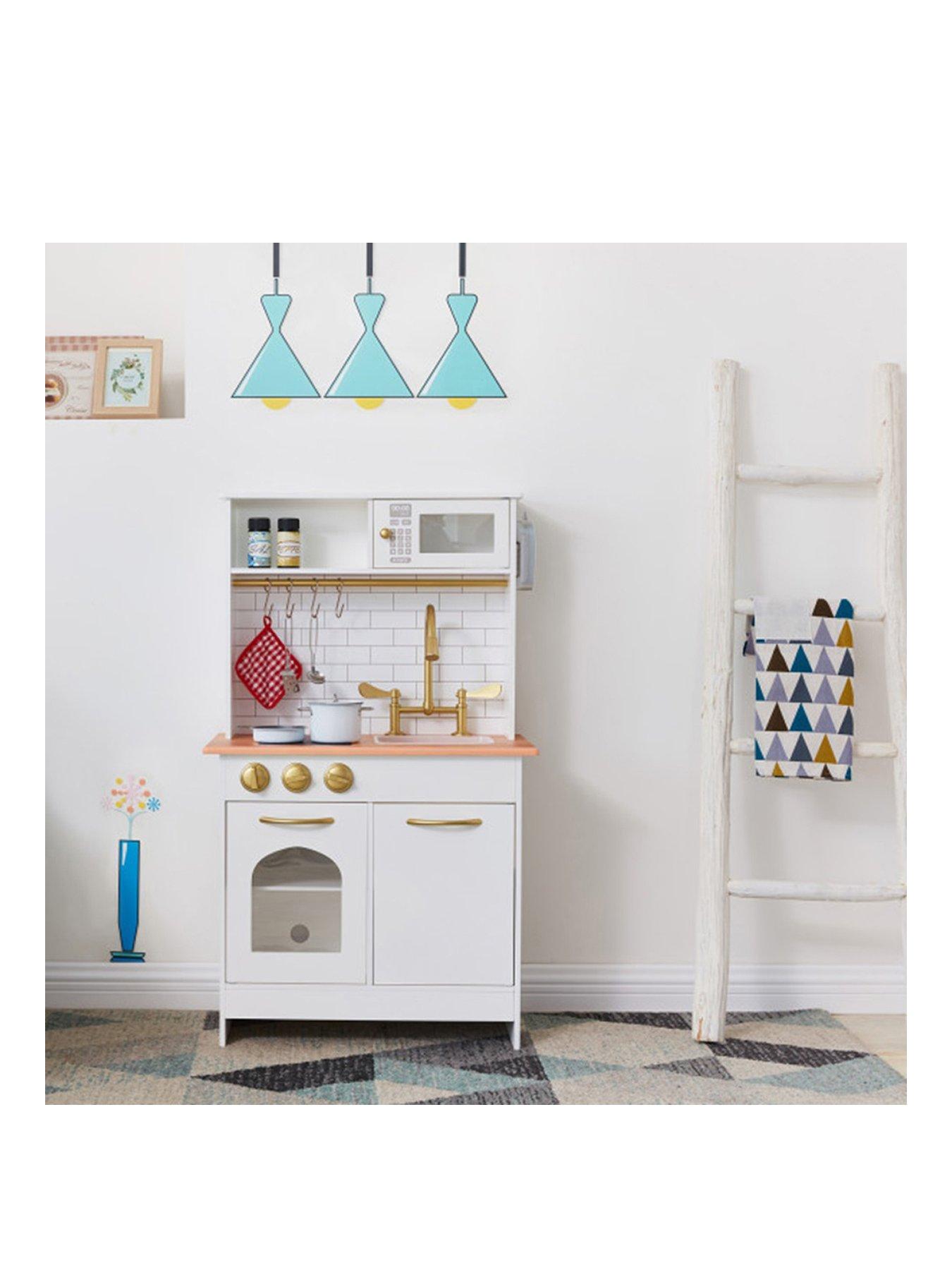 undefined Little Chef Boston Modern Play Kitchen - White / Wood
