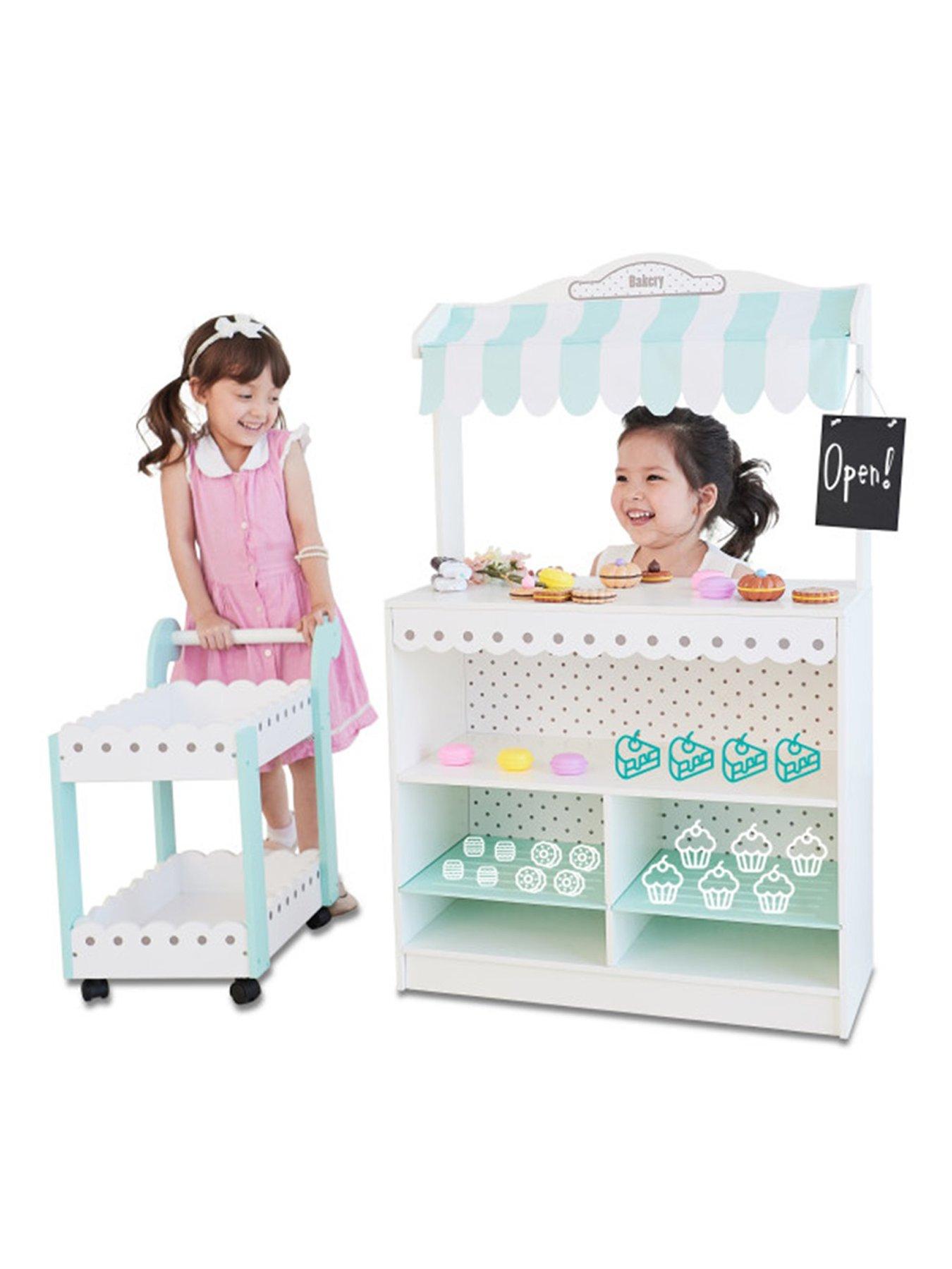 Teamson Kids My Dream Bakery Shop Dessert Stand - White / Mint | Very.co.uk