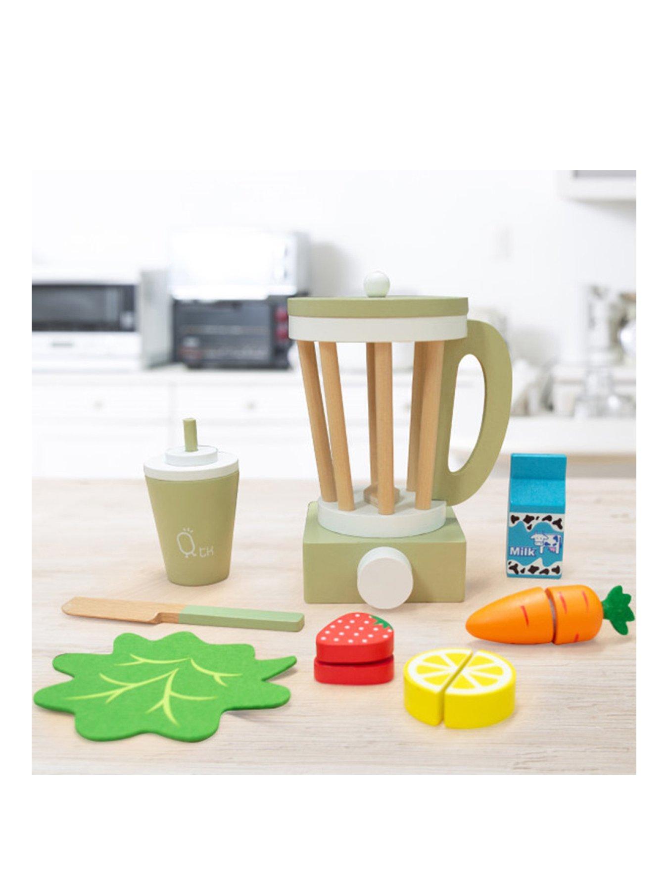 undefined Little Chef Frankfurt Wooden Blender Play Kitchen Accessories - Green