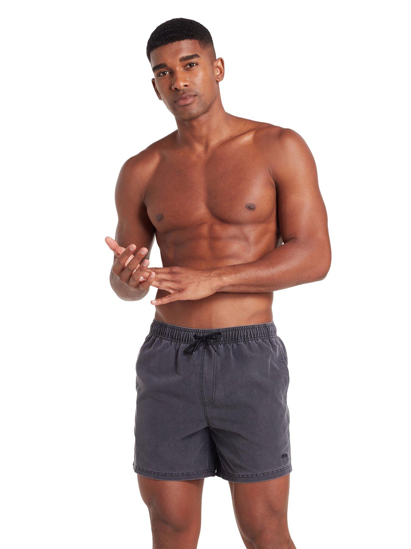 Zoggs Mosman Washed 15" Shorts Ed Mens - Black