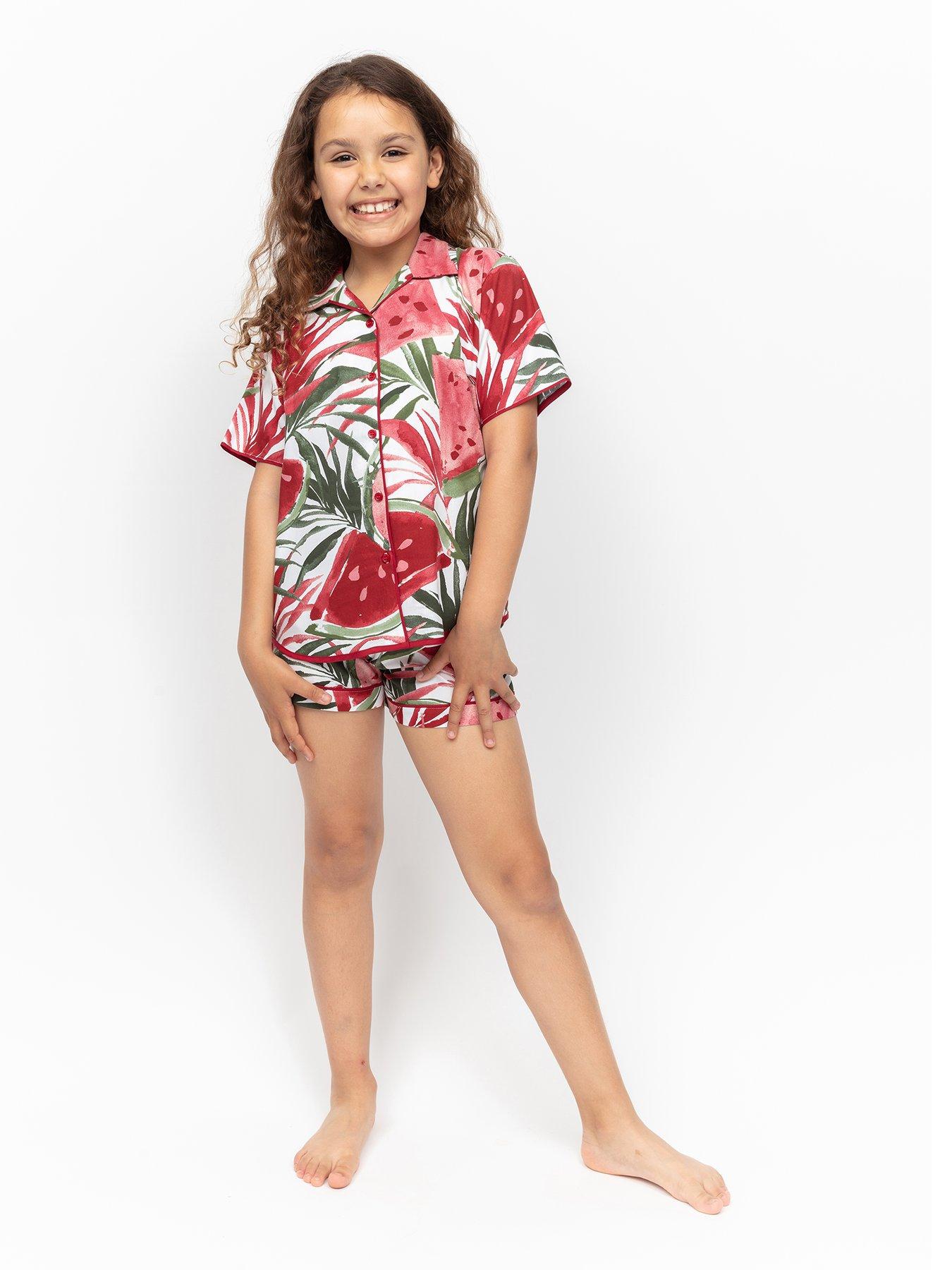 minijammies-girls-mel-watermelon-shorty-pyjamas-white