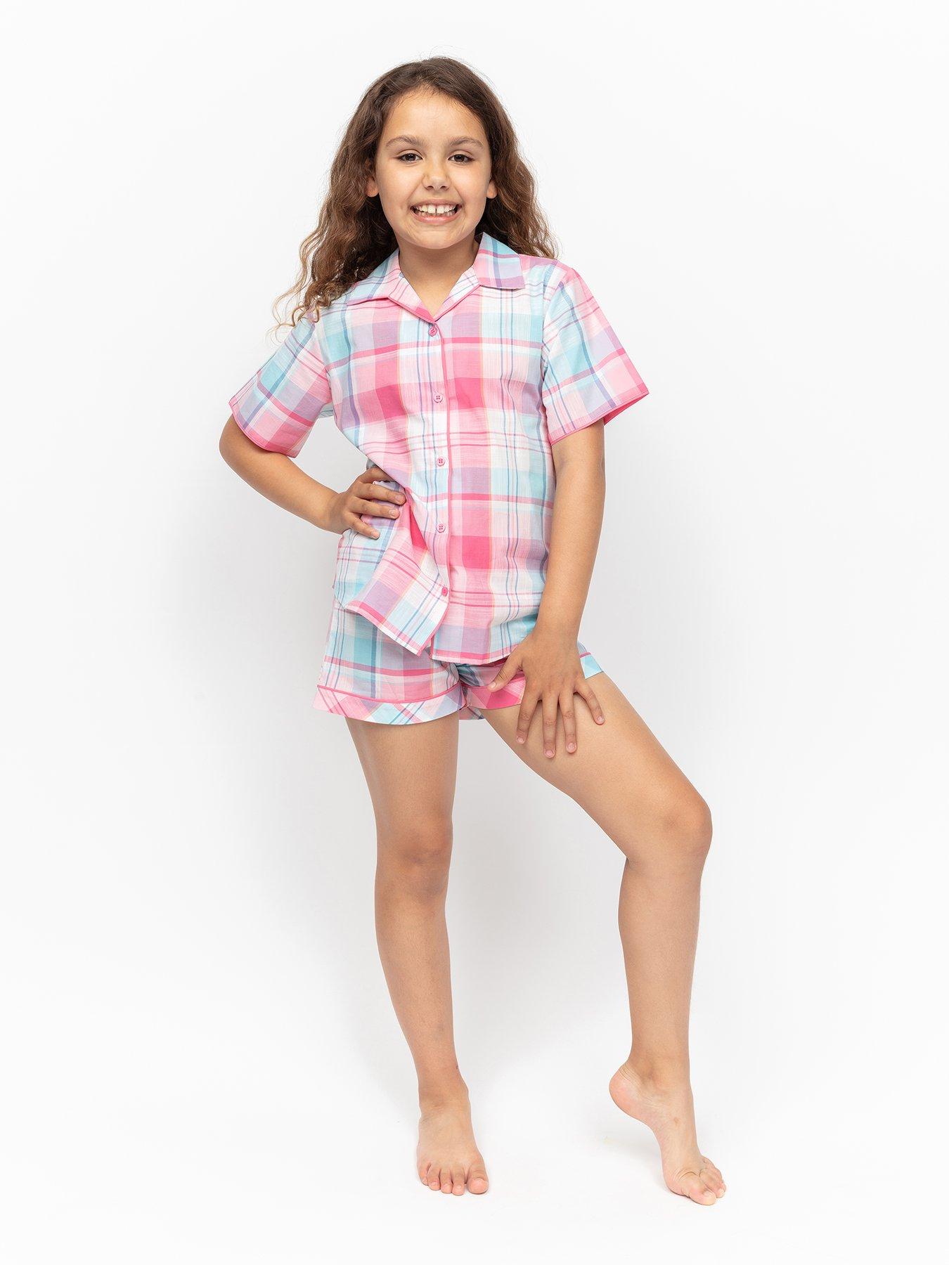 minijammies-girls-shelly-check-shorty-pyjamas-pink