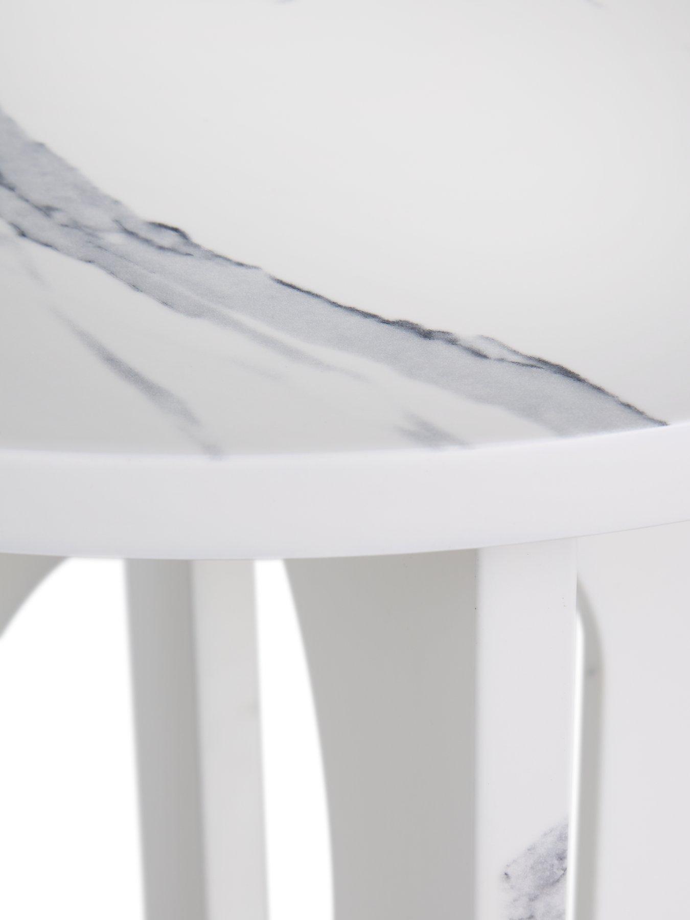 Image 6 of 6 of Very Home Celeste Side Table - White