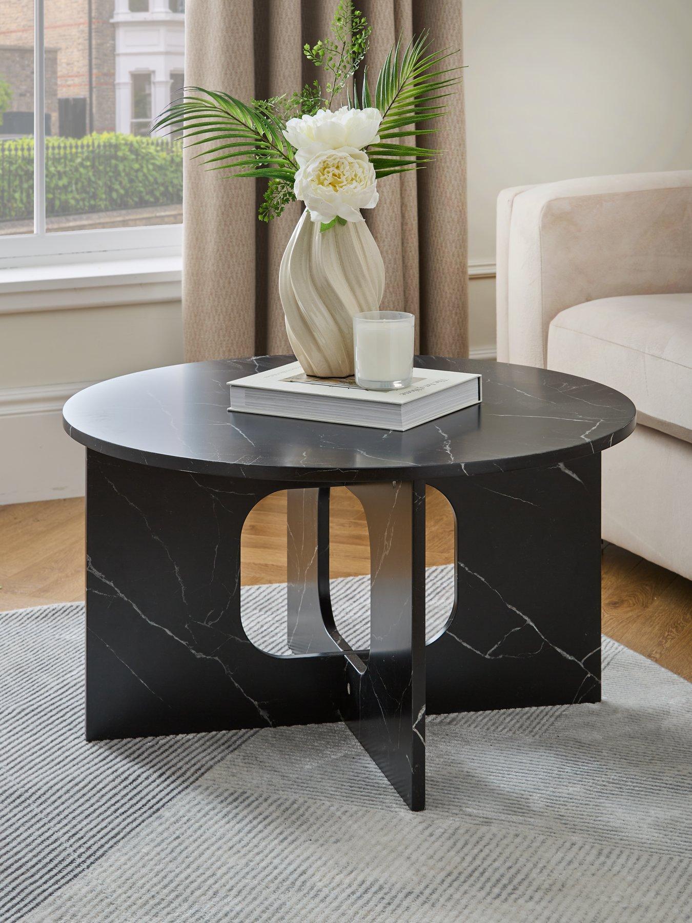 Menu marble store coffee table