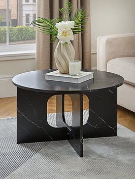 Product photograph of Very Home Celeste Coffee Table - Black from very.co.uk