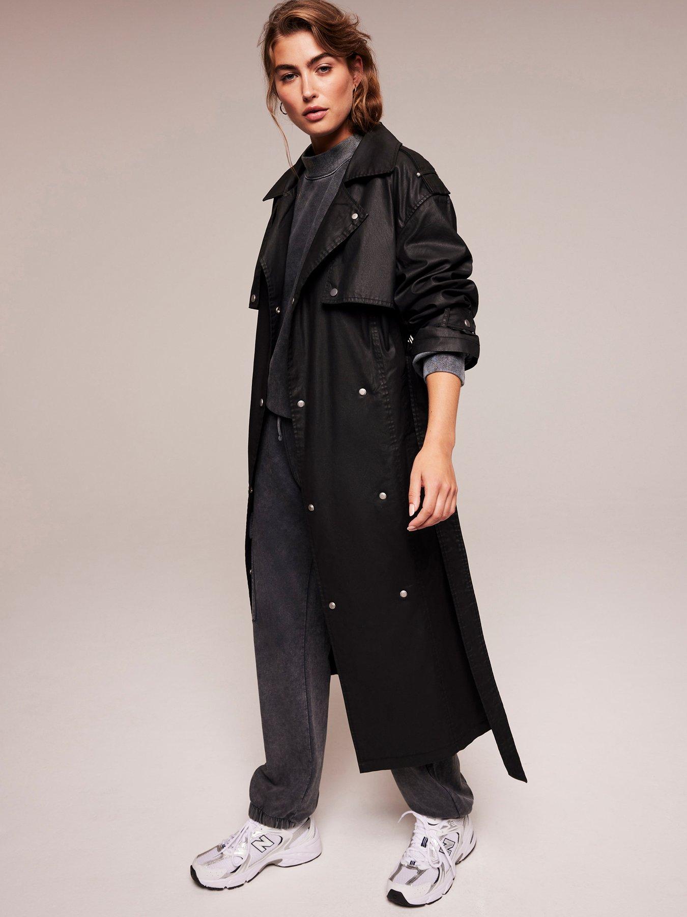 Cheap black hot sale trench coat