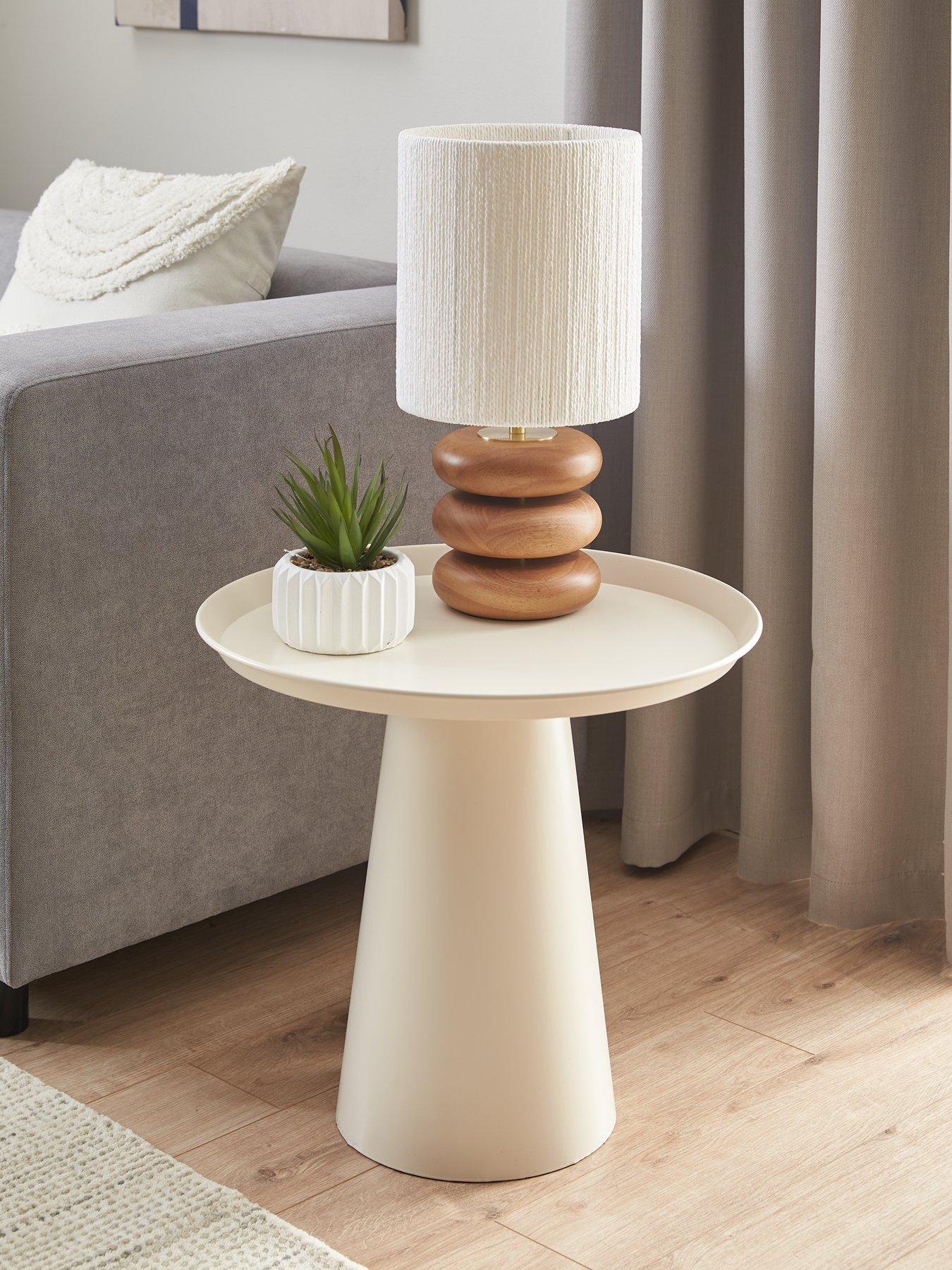 Very Home Alloy Side Table - Beige | very.co.uk
