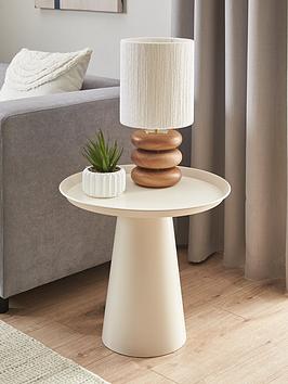 Product photograph of Very Home Alloy Side Table - Beige from very.co.uk