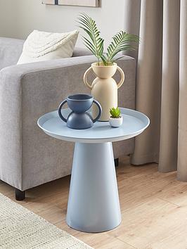Product photograph of Very Home Alloy Side Table - Blue from very.co.uk