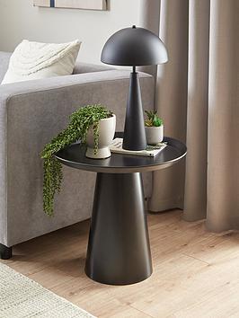 Product photograph of Very Home Alloy Side Table - Black from very.co.uk