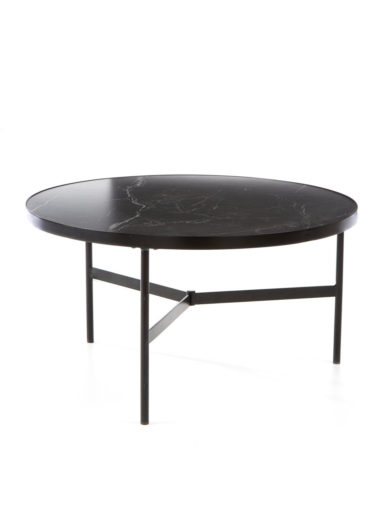 Image 3 of 5 of Very Home Pisa Ceramic Top&nbsp;Nest of 2&nbsp;Tables - Black