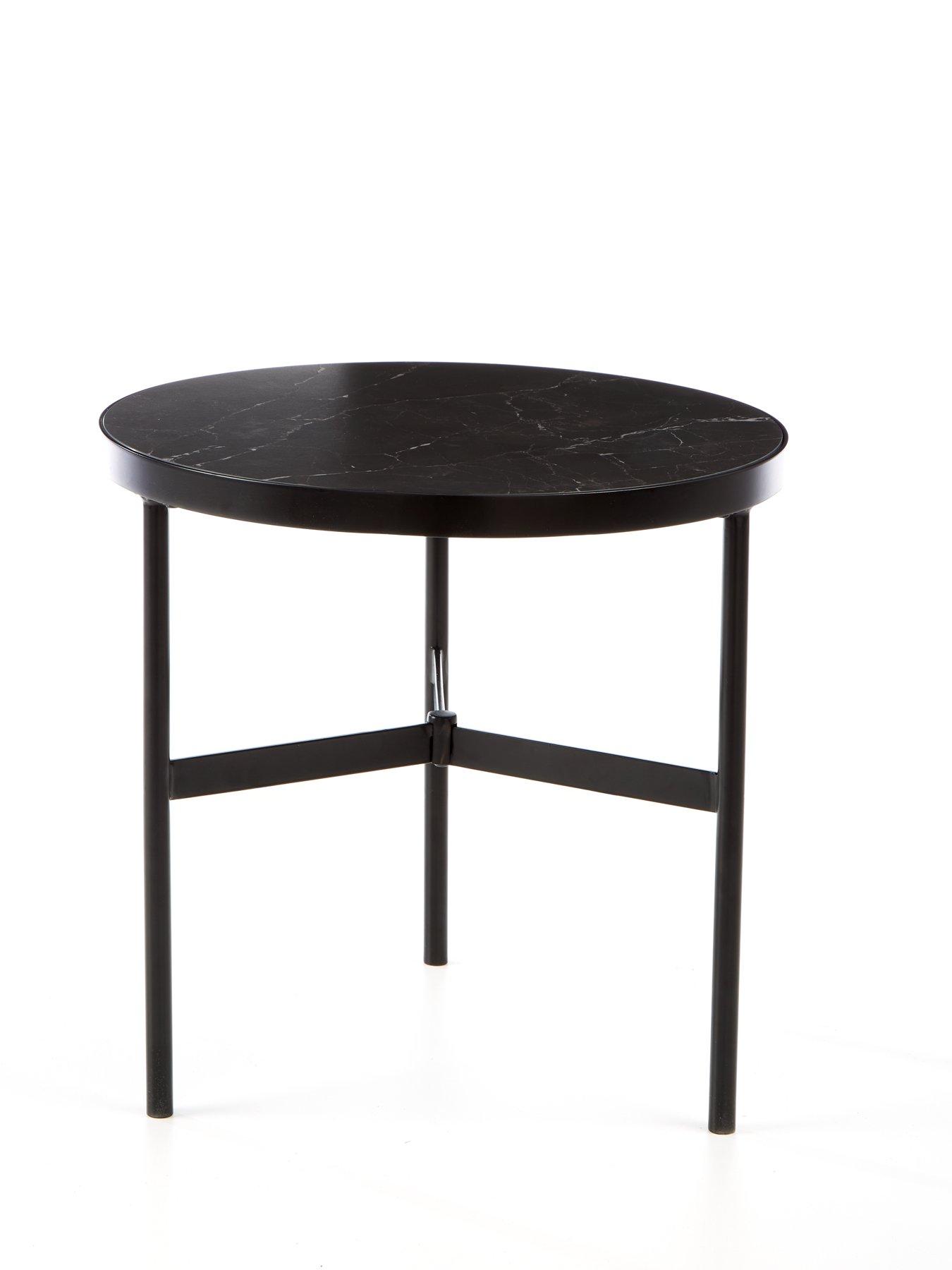 Image 4 of 5 of Very Home Pisa Ceramic Top&nbsp;Nest of 2&nbsp;Tables - Black