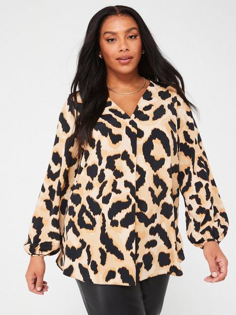 v-by-very-curve-pleat-front-shirt-natural-leopard