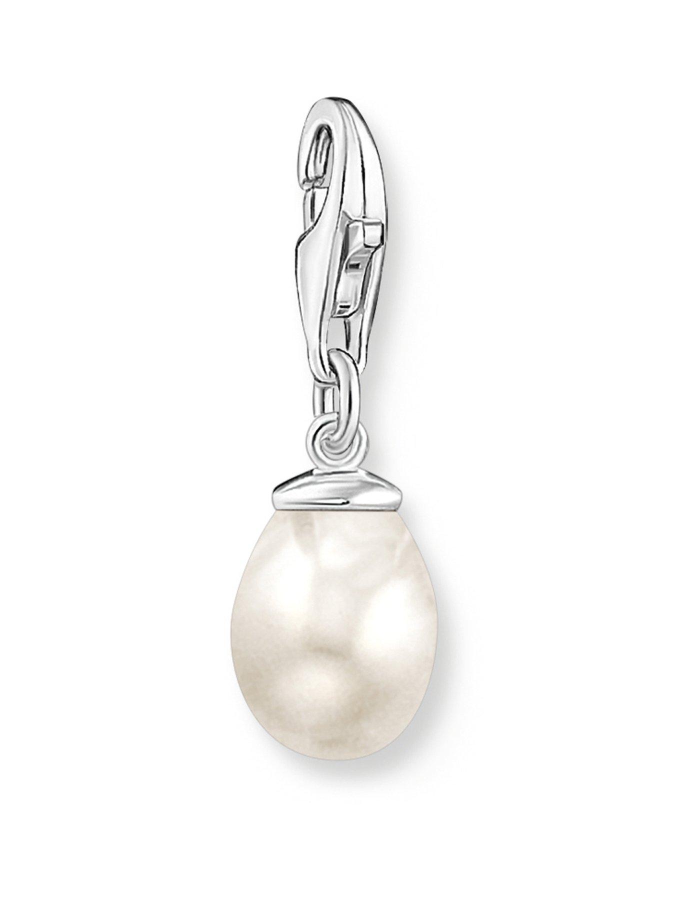 Product photograph of Thomas Sabo Charm Club Pearl Charm from very.co.uk