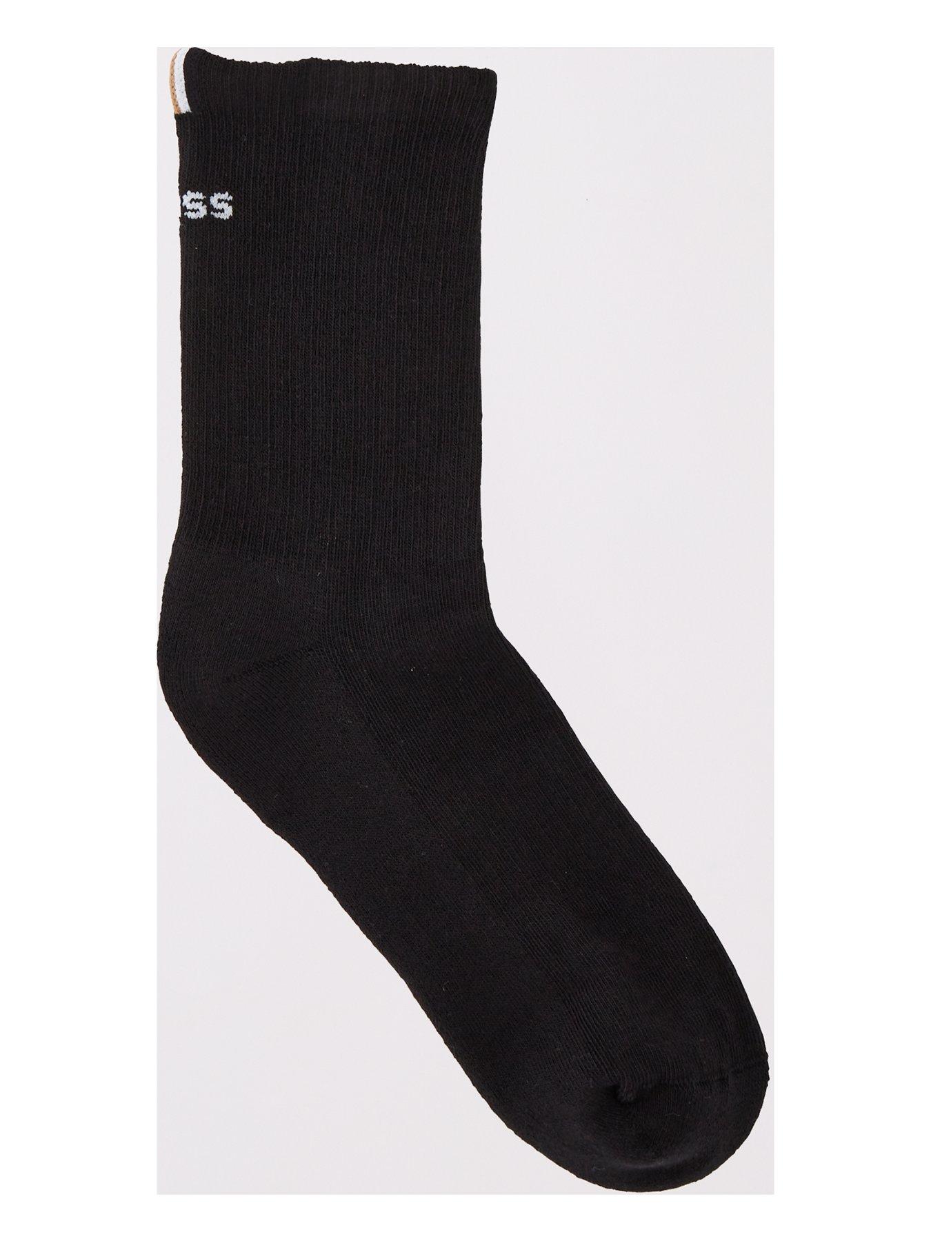 Image 2 of 3 of BOSS 2 Pack Iconic Logo Sock - Black