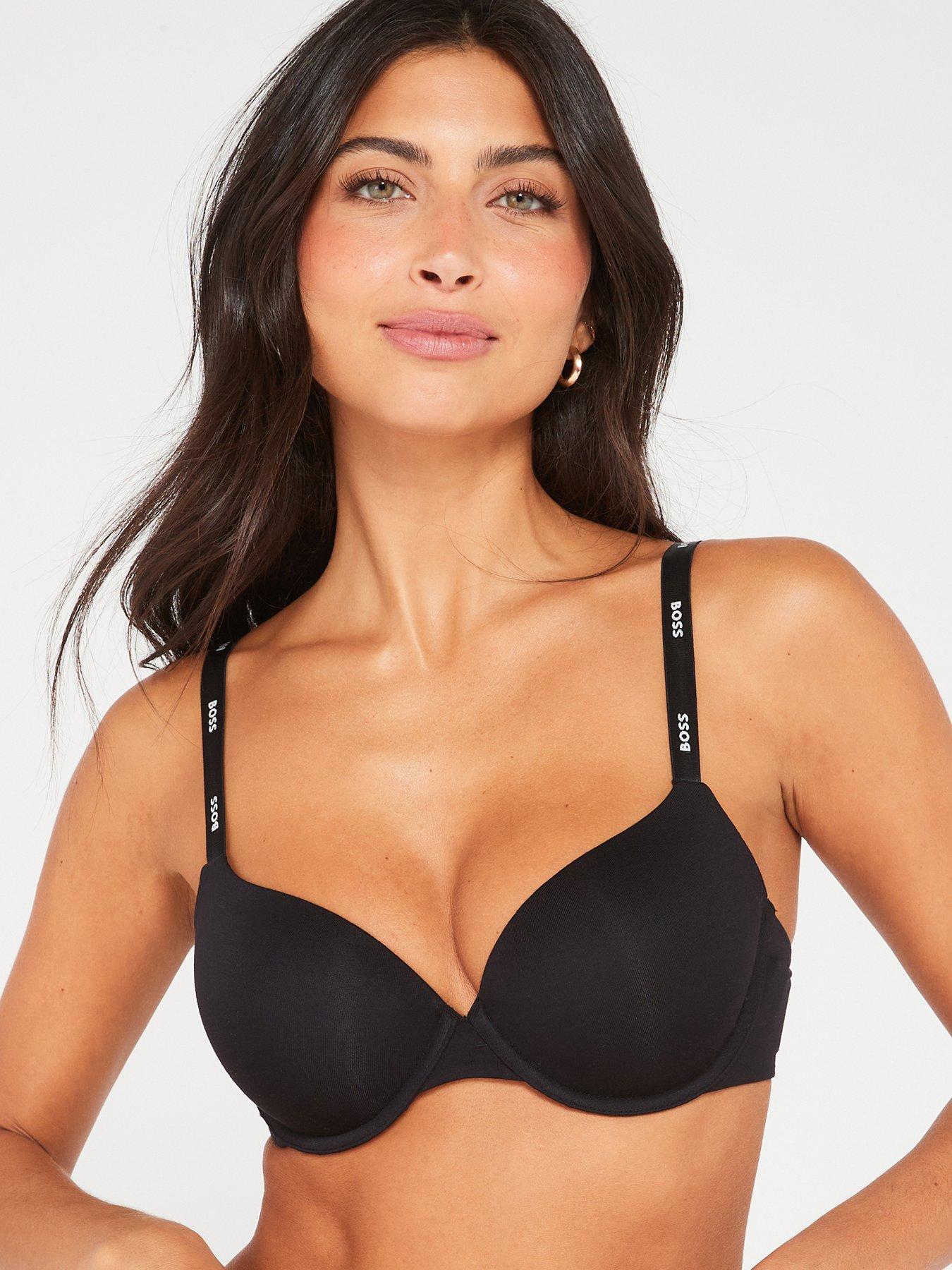 BOSS Underwire Bra, Black, Size 36B, Women