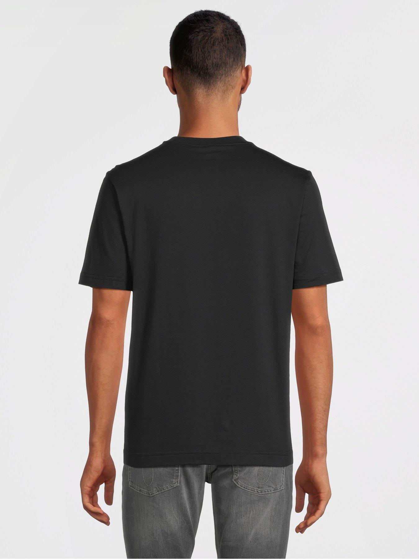 Calvin Klein Ck Sport Tape Logo Short Sleeve T-shirt - Black | Very.co.uk