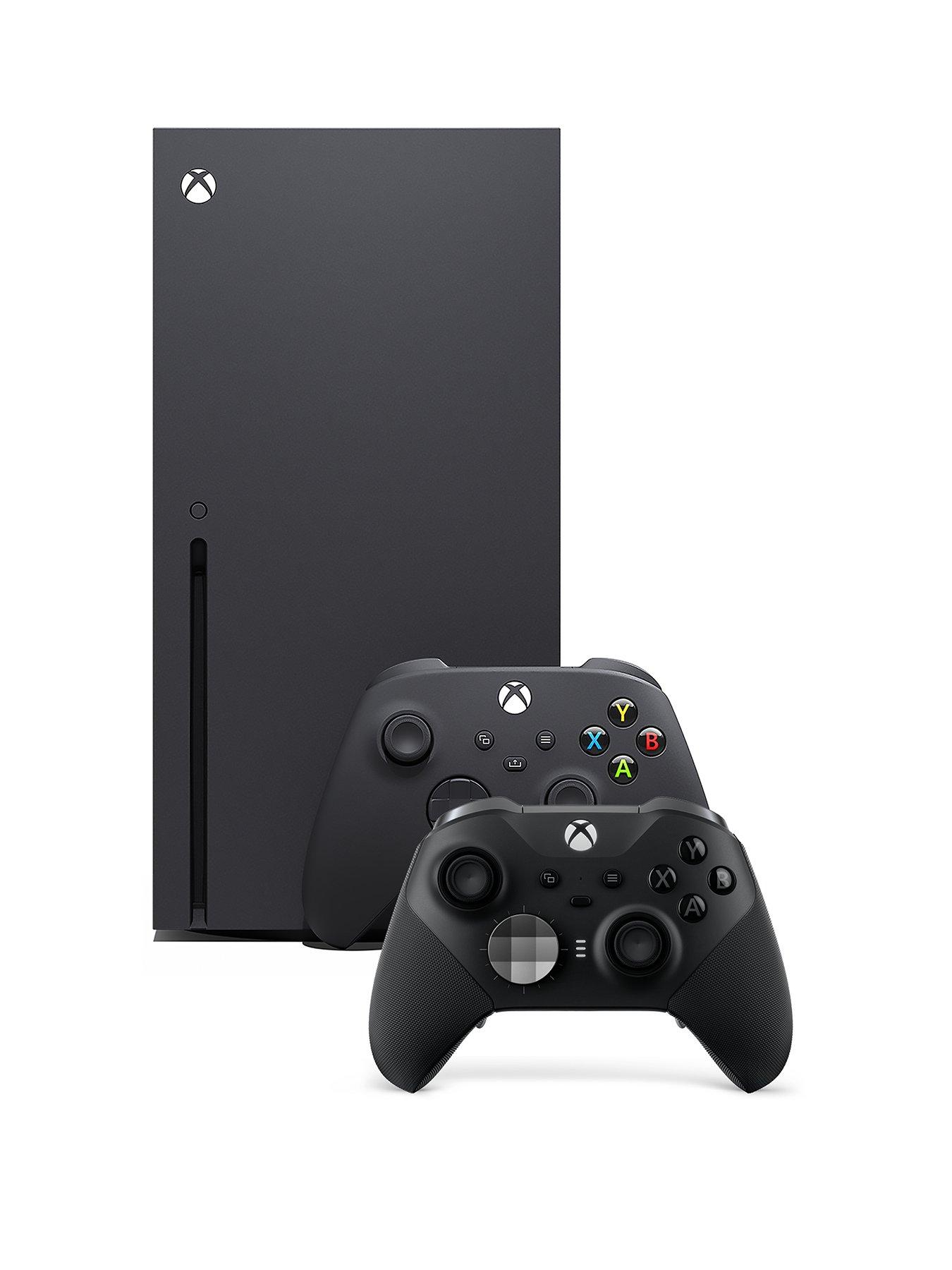 Xbox Series X 1TB Console, Carbon Black plus Elite Wireless Controller Series 2 – White or Black
