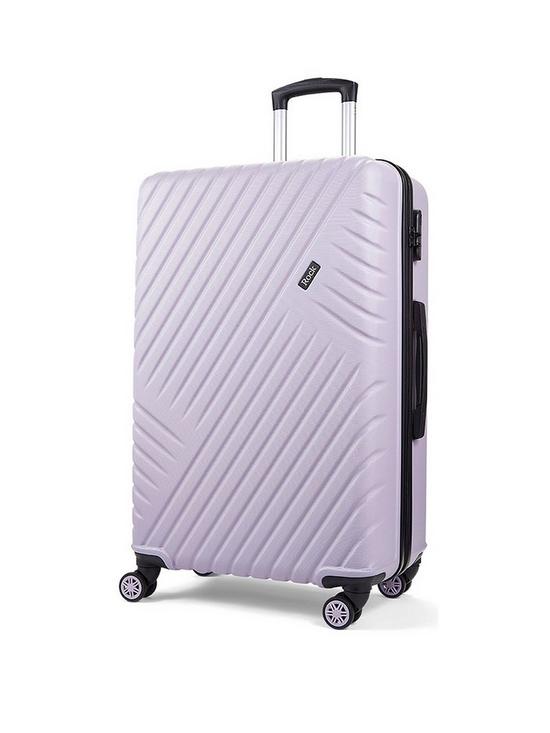stillFront image of rock-luggage-santiago-hardshell-8-wheel-suitcase-3-piece-set