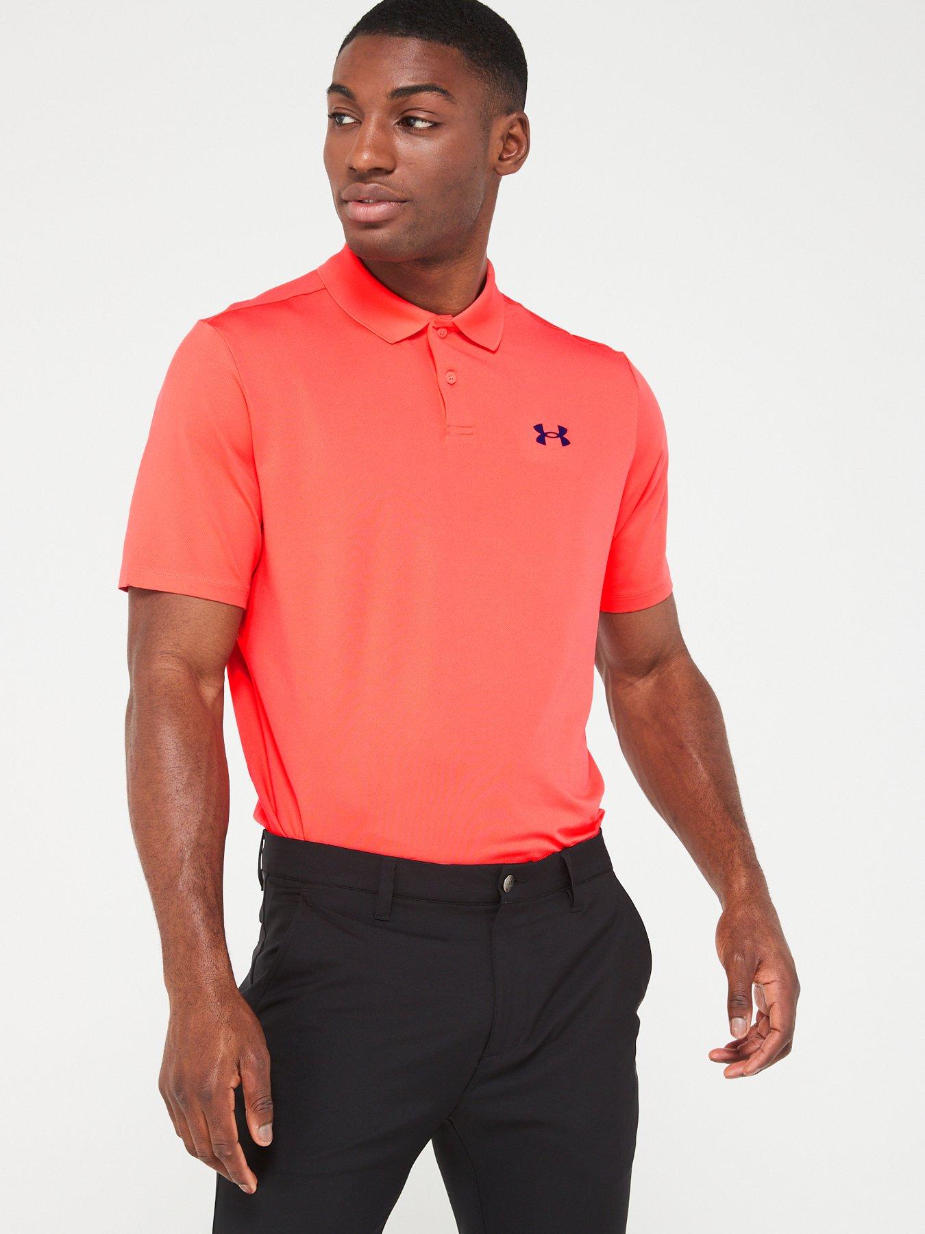 Under armour men's flagstick deals stripe golf polo