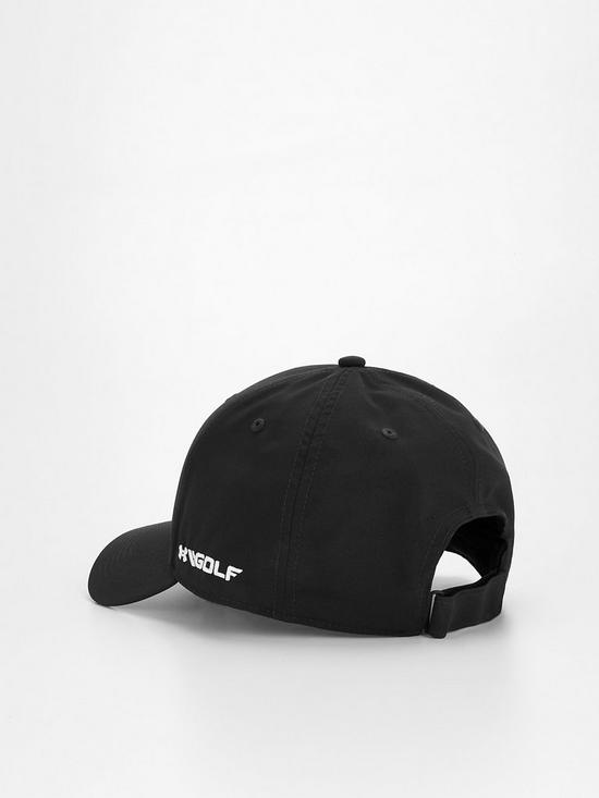 back image of under-armour-golf-96-hat-black