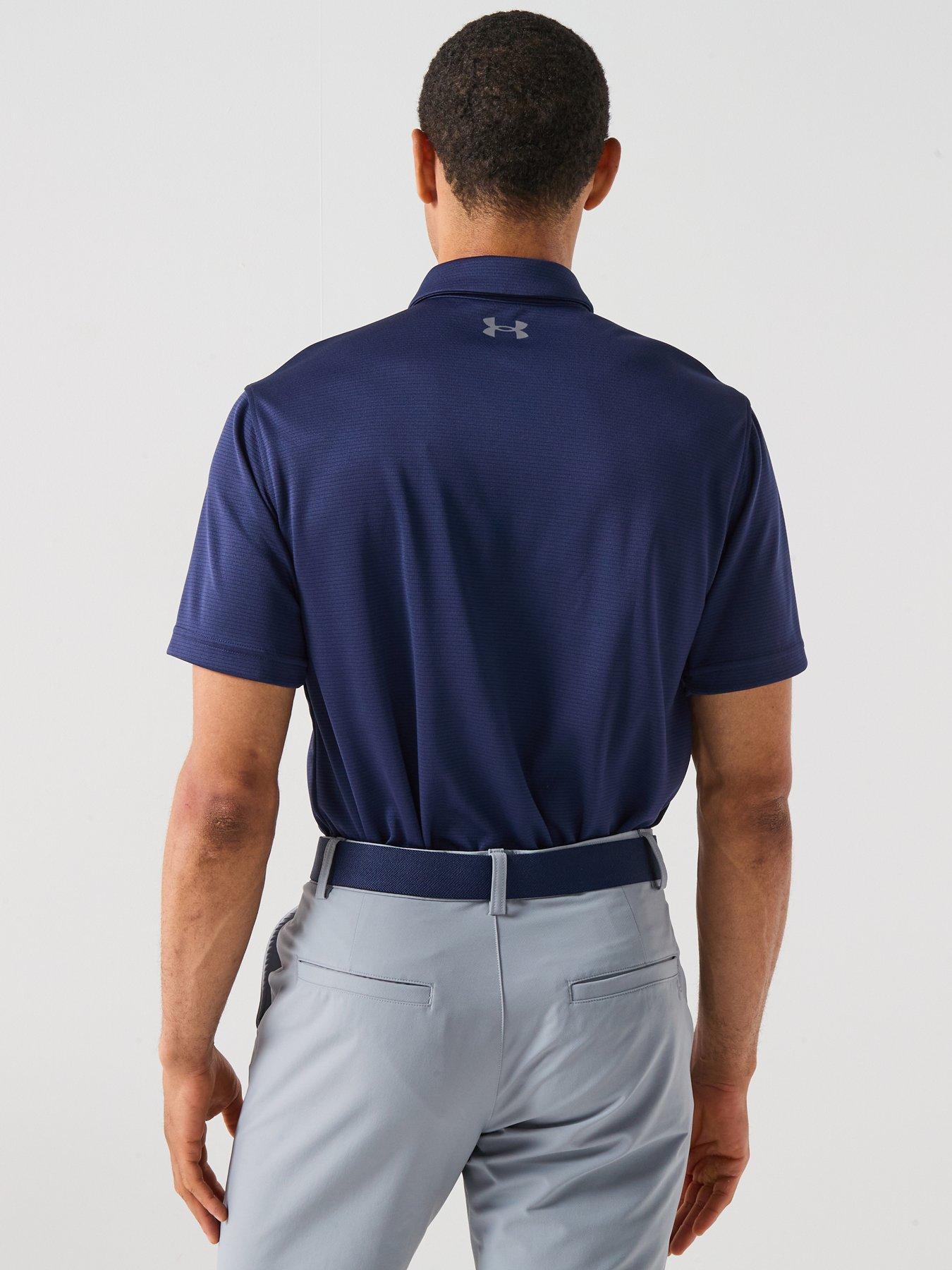 Image 2 of 6 of UNDER ARMOUR Mens Golf Tech Polo Shirt - Navy