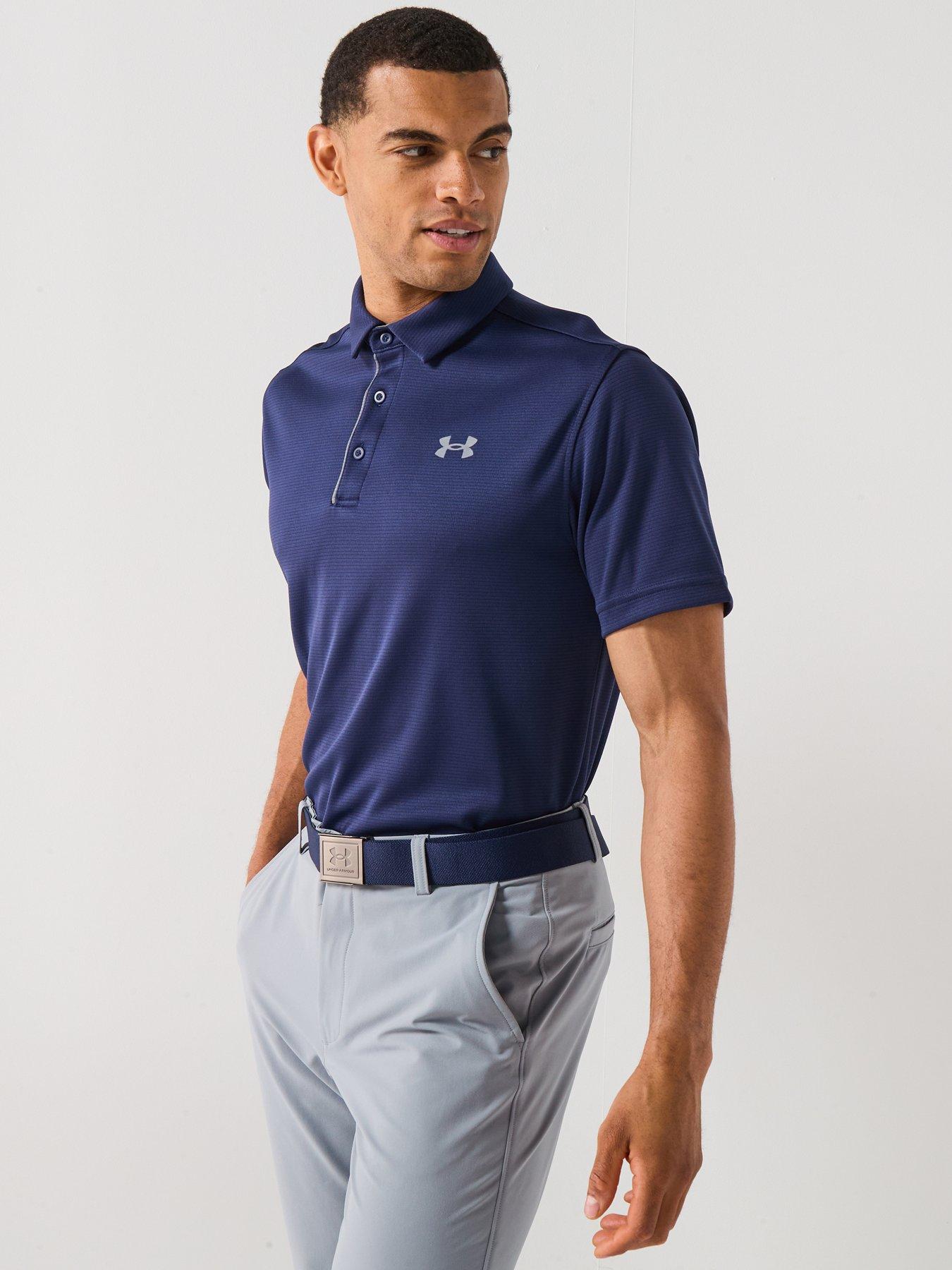 Image 5 of 6 of UNDER ARMOUR Mens Golf Tech Polo Shirt - Navy