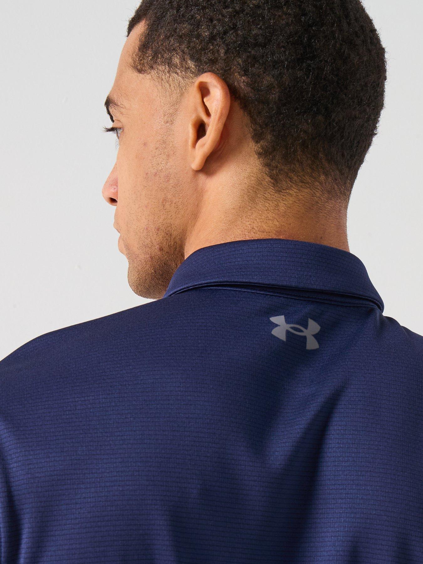 Image 6 of 6 of UNDER ARMOUR Mens Golf Tech Polo Shirt - Navy