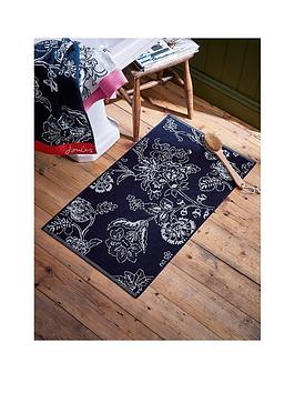 Product photograph of Joules Indienne Floral Bath Mat from very.co.uk