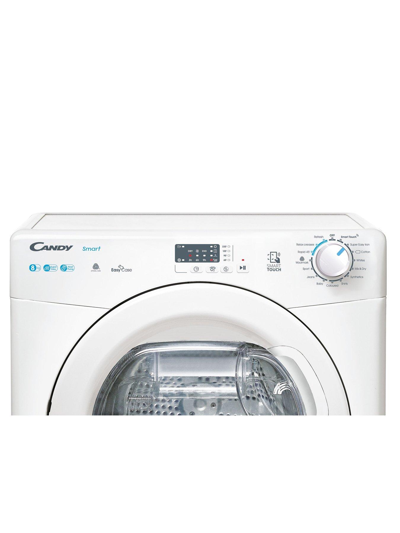 Image 4 of 5 of Candy Smart CSEH8A2LE 8kg Heat Pump Tumble Dryer, A++ Rated - White
