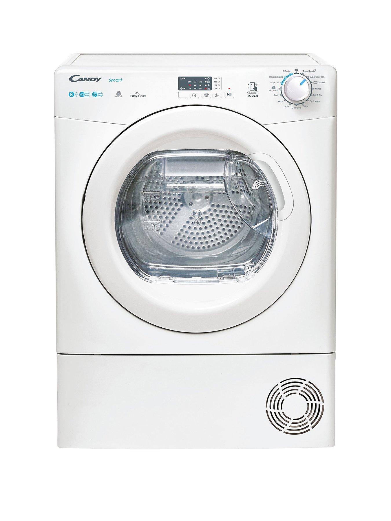 Candy Smart CSEH8A2LE 8kg Heat Pump Tumble Dryer, A++ Rated - White