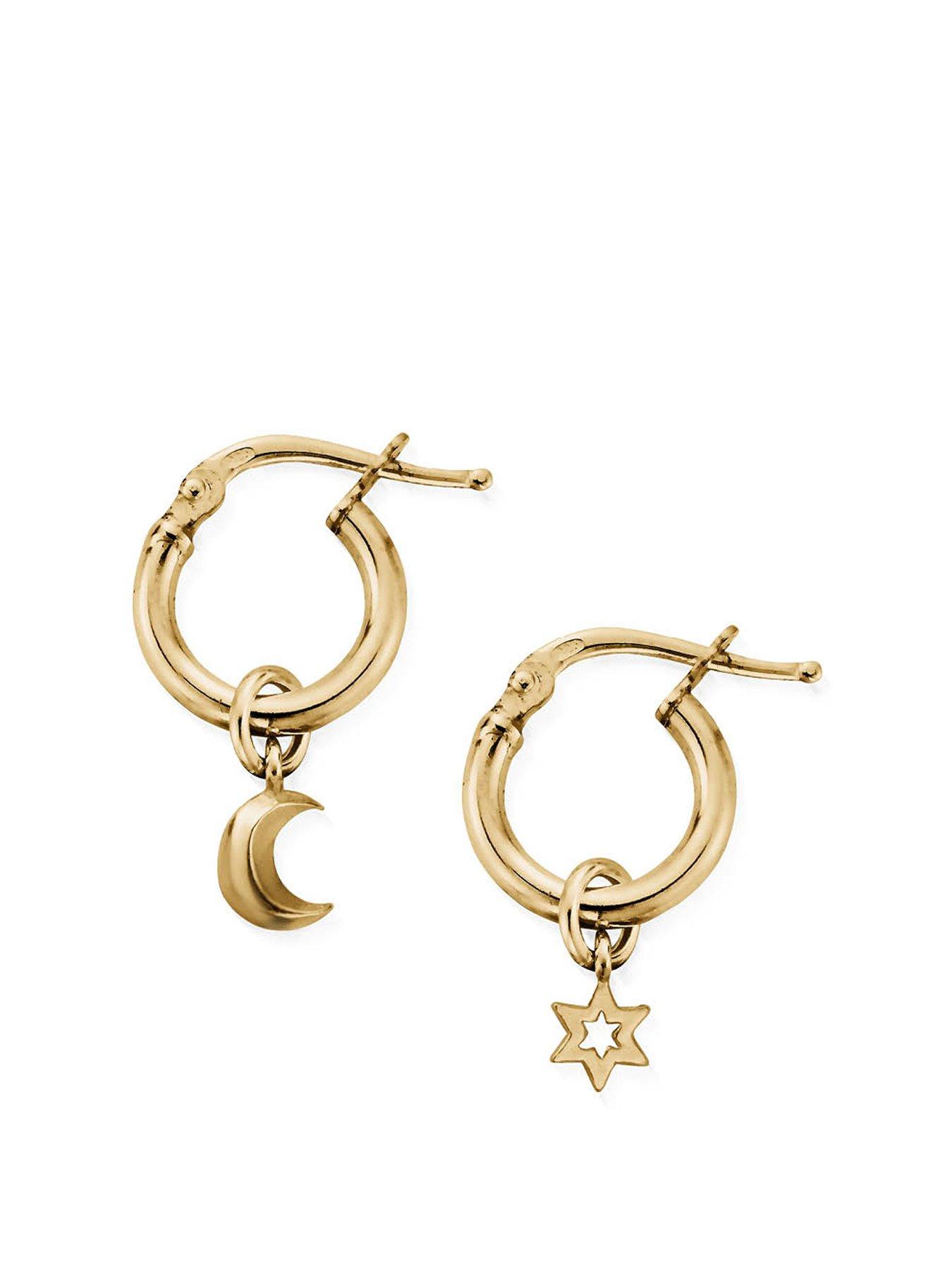 ChloBo Gold Wisdom And Guidance Small Hoops | Very.co.uk