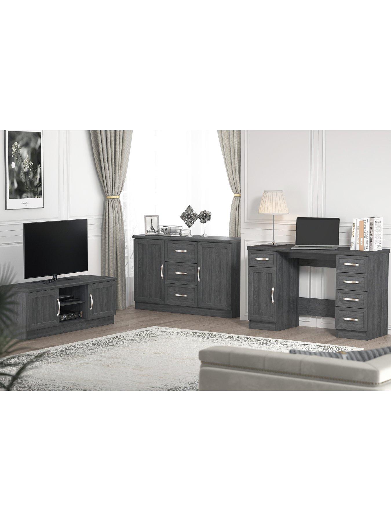 Image 7 of 7 of Very Home Camberley Desk - Dark Oak Effect