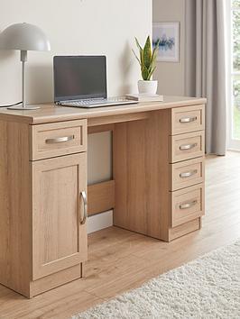Product photograph of Very Home Camberley Desk - Oak Effect from very.co.uk