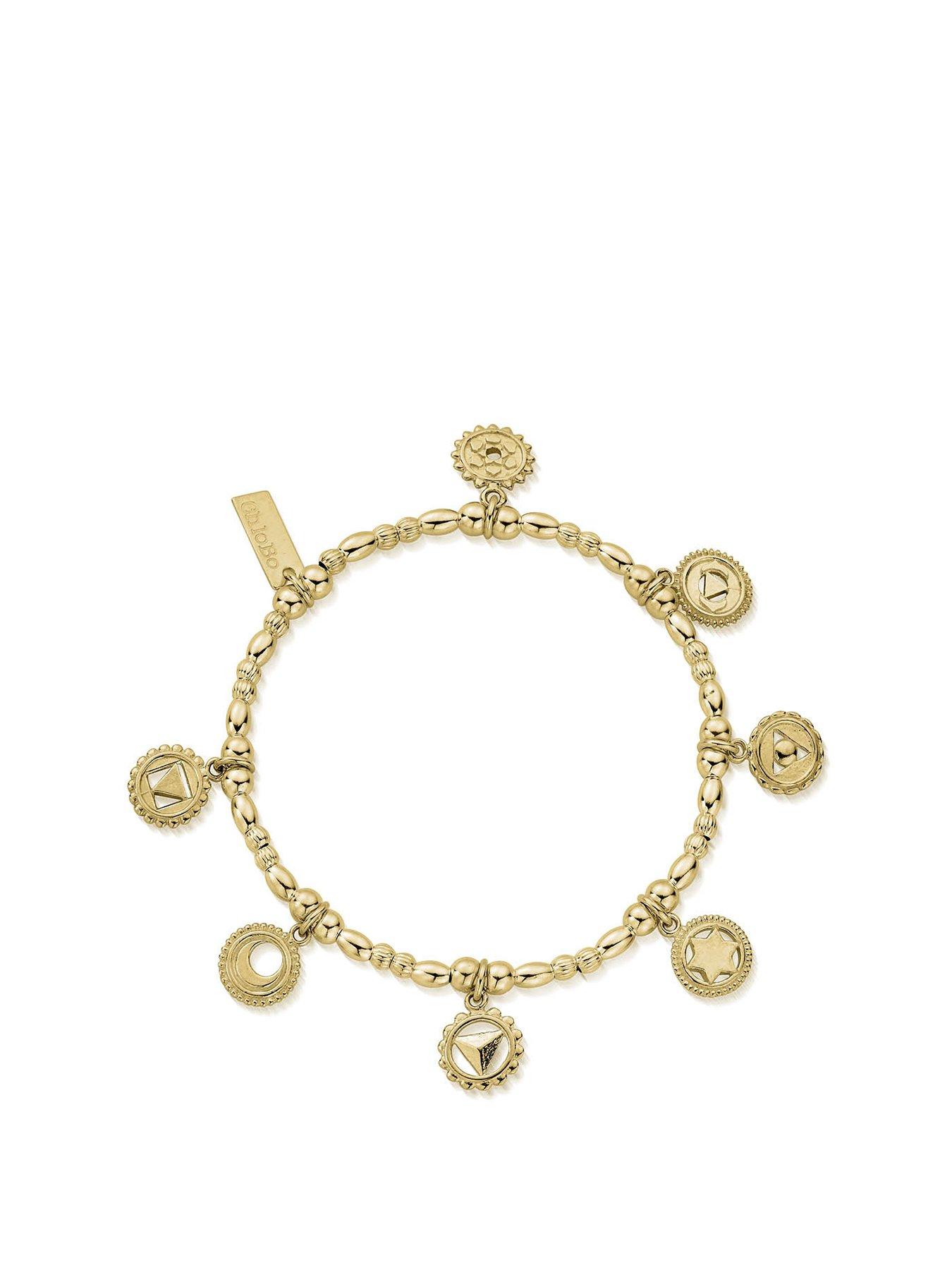 ChloBo Gold Iconic Initial Bracelet - Letter H