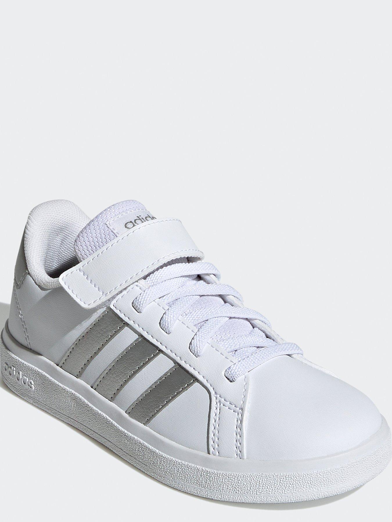 Girls white adidas on sale trainers