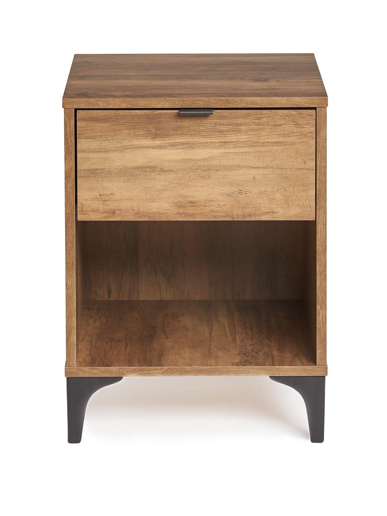 Very Home Wakefield Side Table Dark Oak very.co.uk