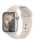  image of apple-watch-series-9-gps-41mm-starlight-aluminium-case-with-starlight-sport-band